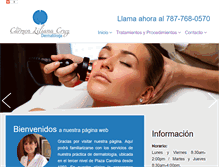 Tablet Screenshot of dermatologapr.com